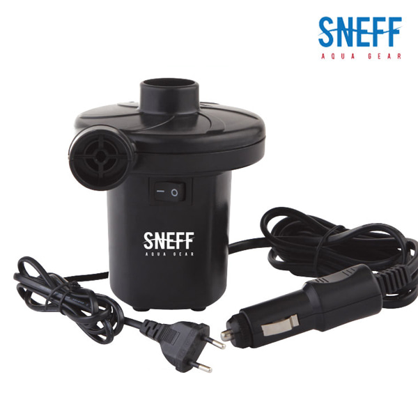 SNEFF(스네프)튜브 전기 에어펌프 가정용/차량용 SAP-1208(BLK)