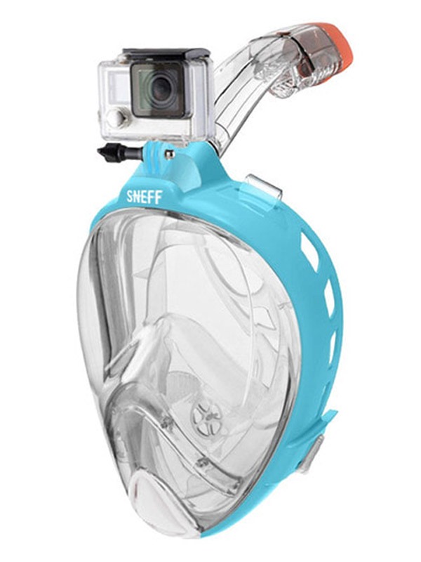 스네프 스마트 액션캠용 스노클링 마스크 SMC-3002 블루